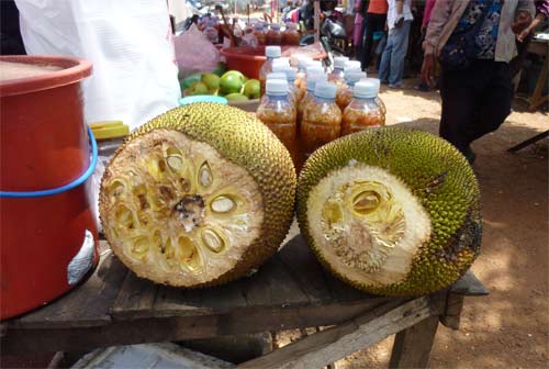 kep jackfruit at the kep crab market
