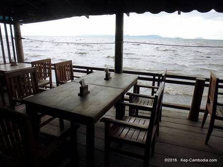 Holy Crab Seafood Restaurant in Kep, Cambodia.