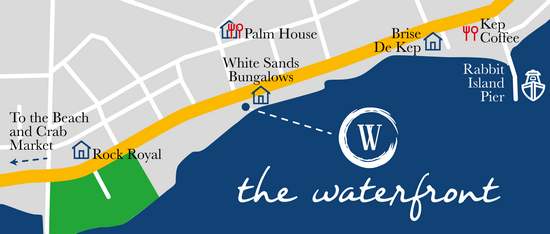 The Waterfront Beach Club and Lounge Bar in Kep, Cambodia.