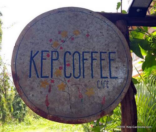 Kep Coffee Cafe in Kep, Cambodia.