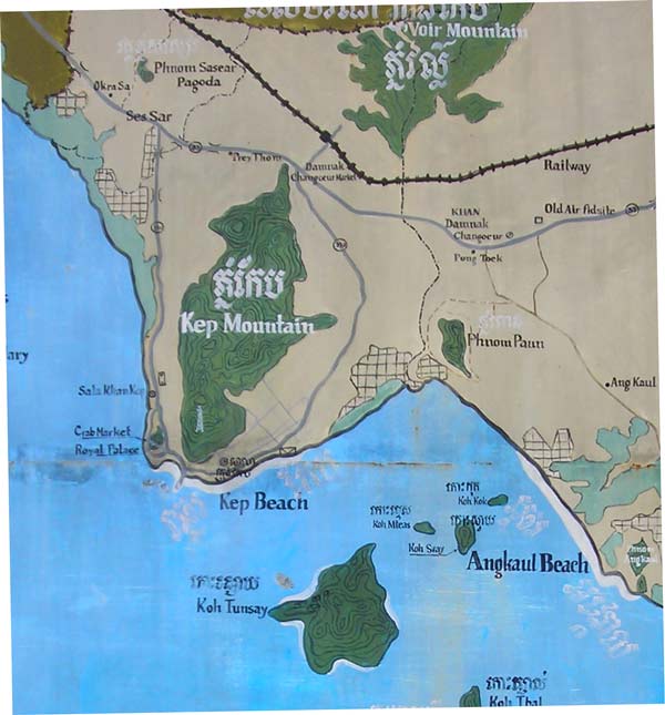 map of kep cambodia