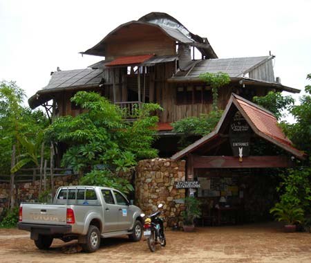 veranda natural resort bungalows in Kep, Cambodia.
